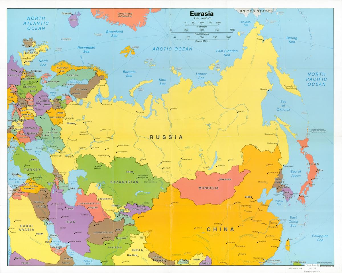map of USSR vs Russia