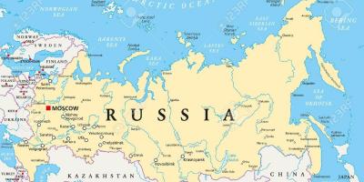 Russia capital map