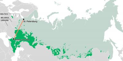 Map of Russian agriculture