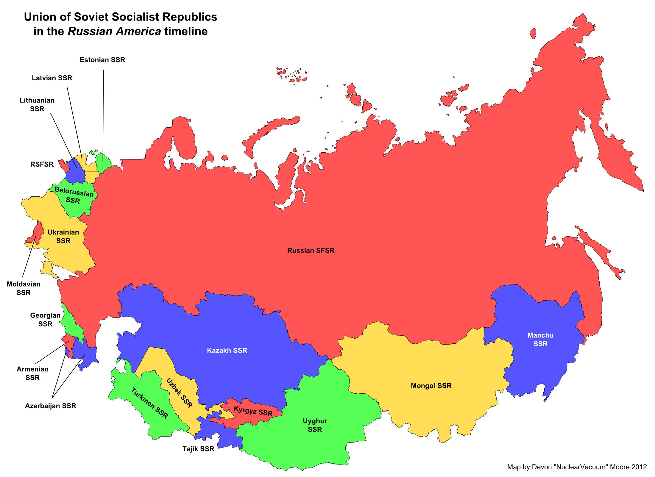 Map Of Soviet Union 