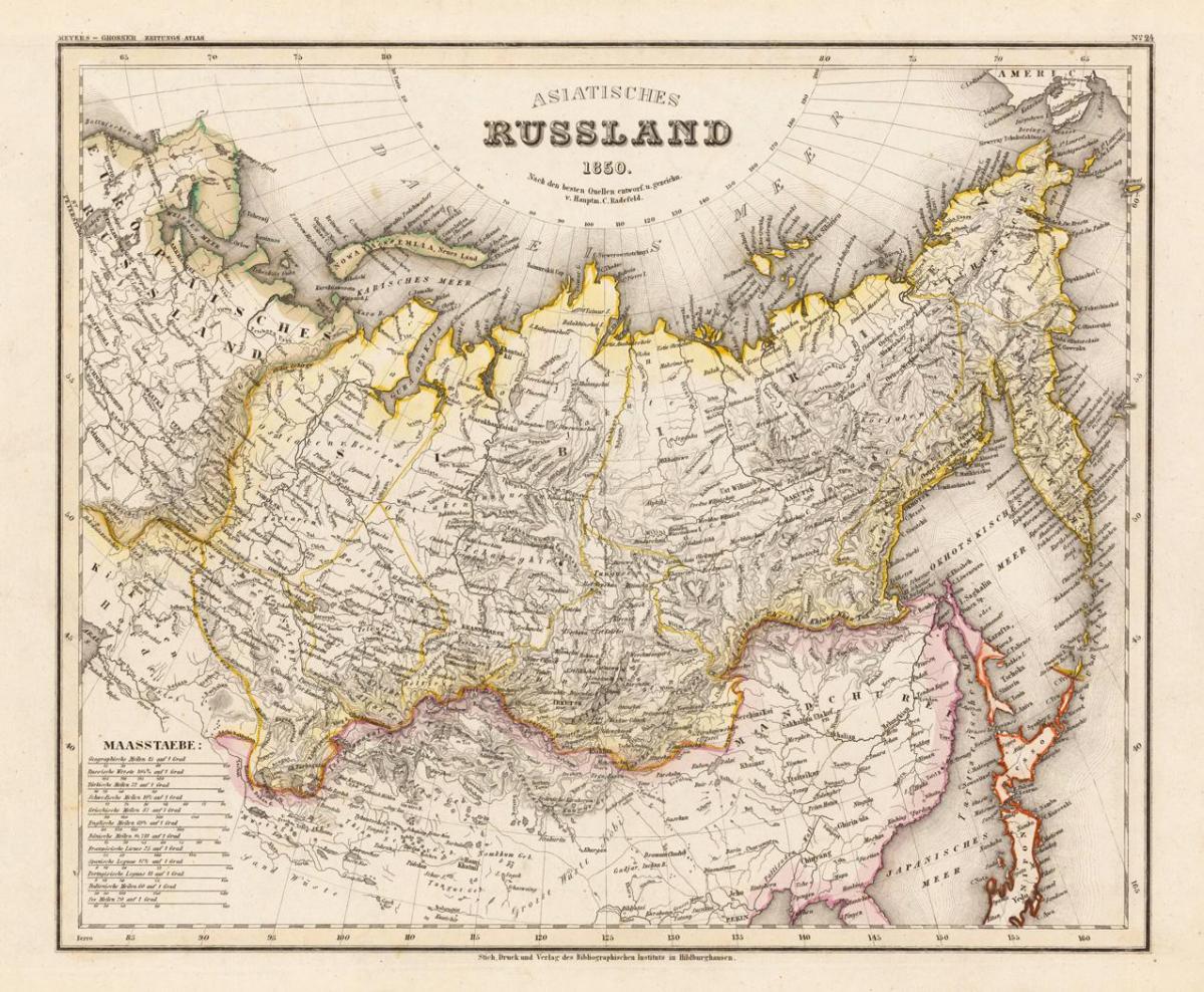 old map of Russia