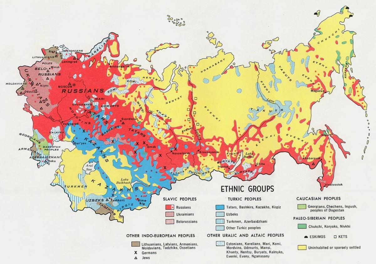 Religious map of Russia - Russia religion map (Eastern Europe - Europe)