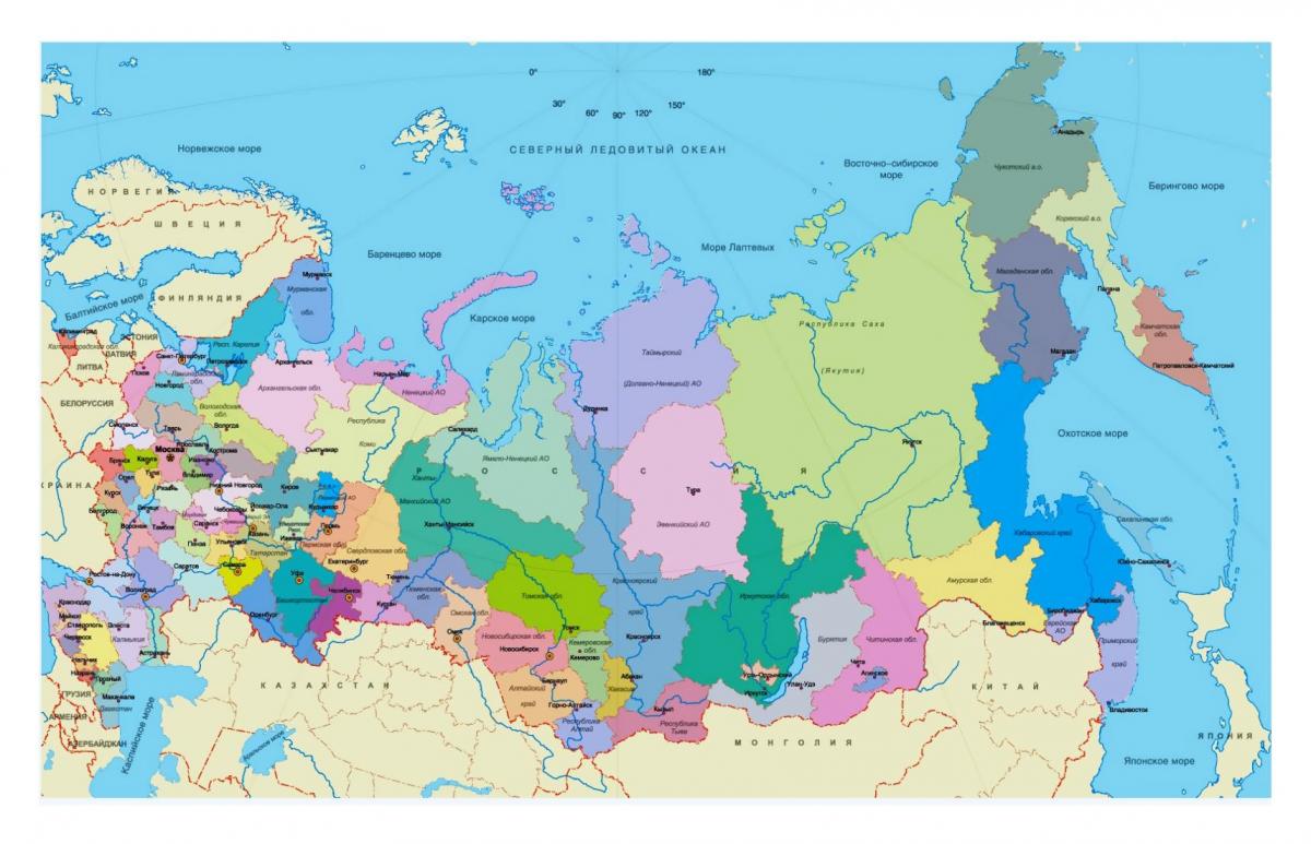 Russia map regions