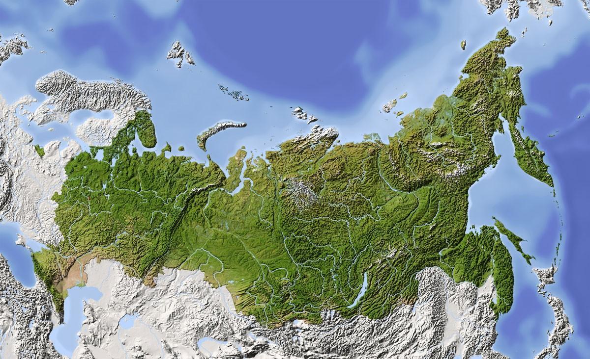 satellite map Russia
