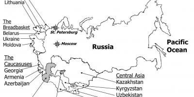 Map of former Soviet union