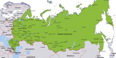 Russia resources map - Resource map of Russia (Eastern Europe - Europe)