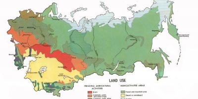 Russian natural resources map