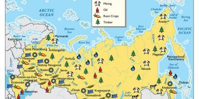 Resource map of Russia