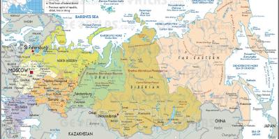 Map of Russia states