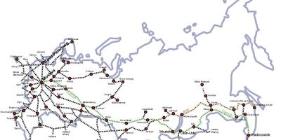 Train map Russia