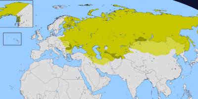 Map of Russian empire