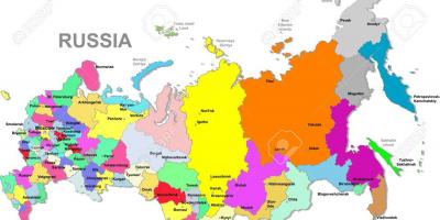Map of Russian federation