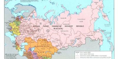 Map Soviet union